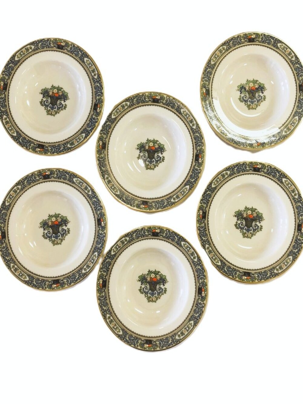 Lenox Autumn Presidential Collection Soup Bowls Salad 8 3/8" Set Of 6 USA